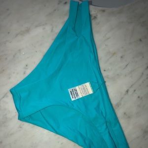 L Space Blue Cut Out Bikini Bottoms